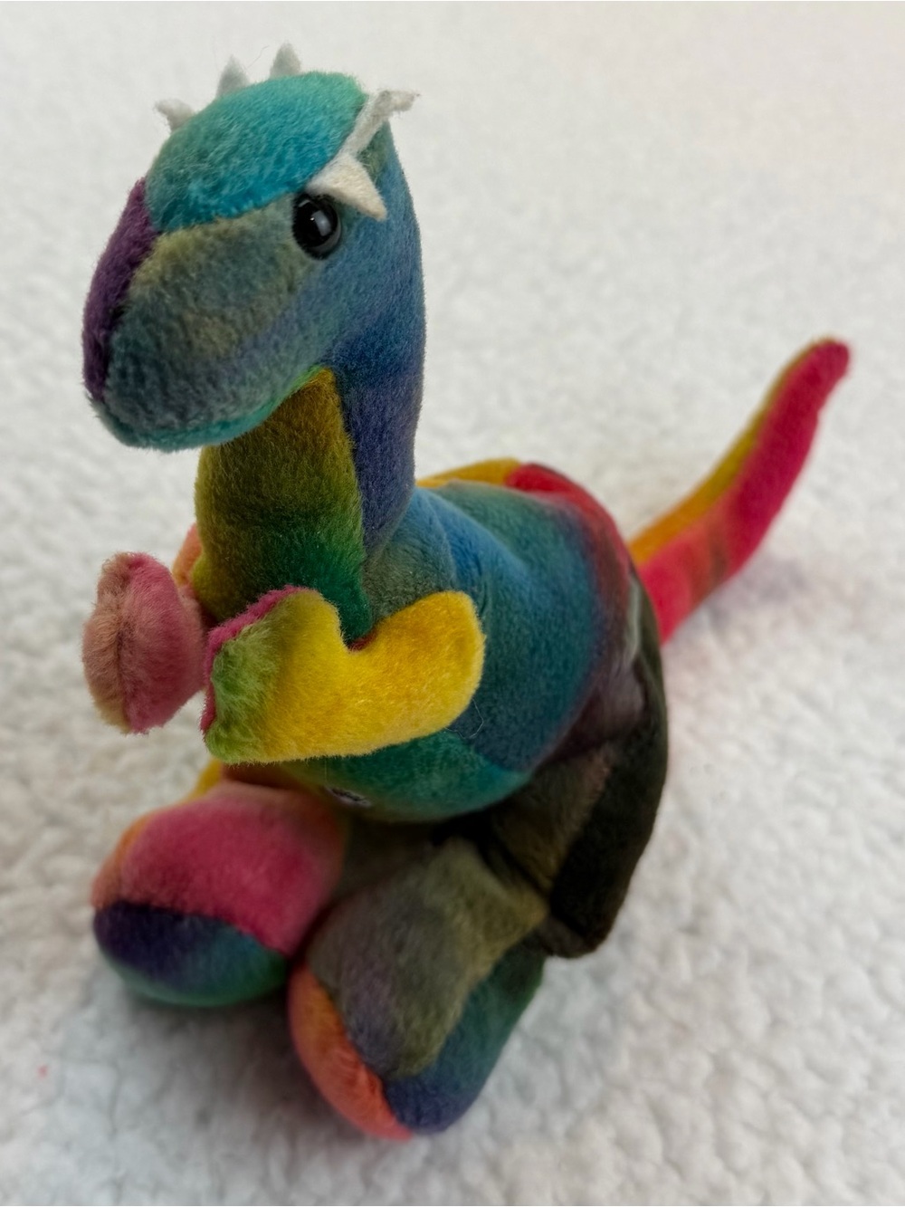(VTG) PEPONI • The Beanosaurs Collection Rainbow Steffie Dinosaur Plushie, OS
